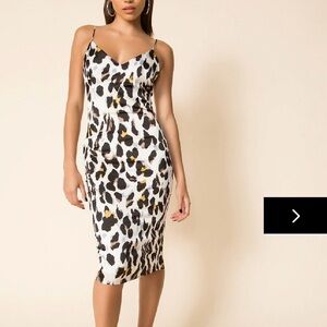 SUPERDOWN | Tierra leopard midi | XS